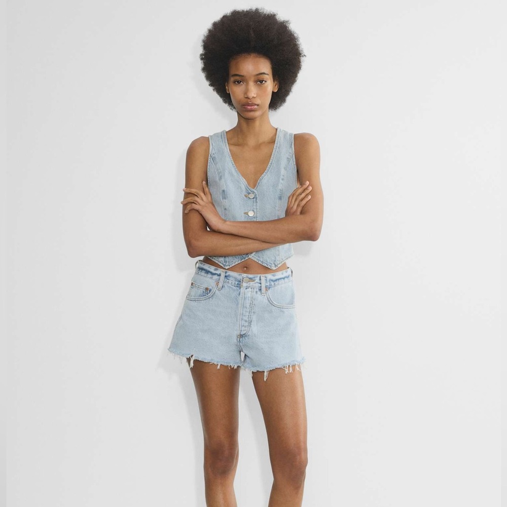NWT Aritzia Denim Forum Ex-Boyfriend High-Rise Denim Short